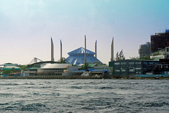 King salman mosque in male on the maldives
