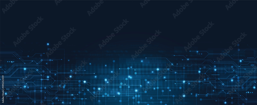 Poster abstract digital circuit technology board background