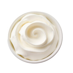 yogurt with cream with transparent background PNG and JPEG image