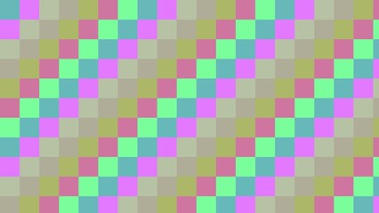 Geometric, colorful, diagonal, pixelated pattern