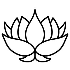lotus flower outlines