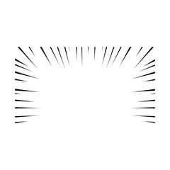 Comic Speed Line Vector. Manga Motion Effect Element.