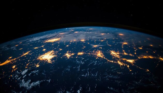 Earth at night, city lights (5)