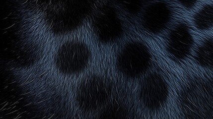 Close-up view of dark-colored animal fur with speckled patterns.