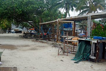 rotten shipyard on gulhi island maledives
