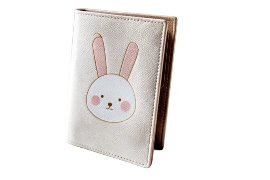 Adorable Bunny Passport Cover: Travel in Style with this Cute and Practical Accessory for Your Next Adventure, Perfect for Kids and Adults alike. - Powered by Adobe