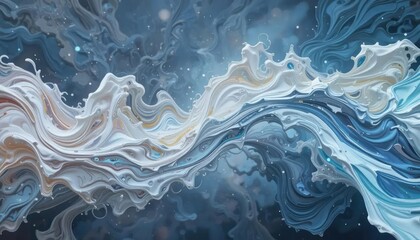 Obraz premium blue water background