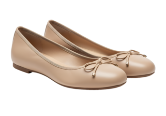 woman beautiful flat shoes on white background