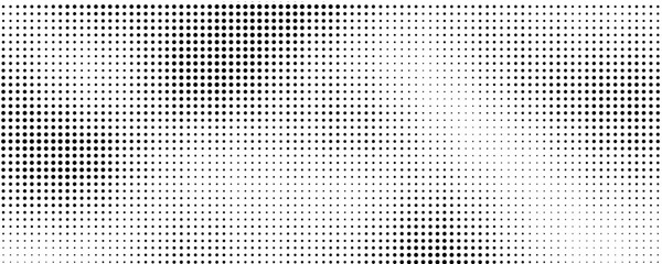 Dots Background. Gradient Modern Backdrop. Fade Vintage Texture. Monochrome Pattern. Vector illustration