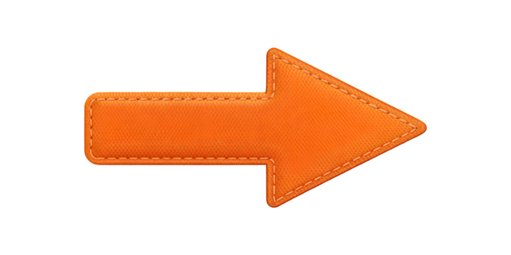 A arrow pointing right on a transparent background