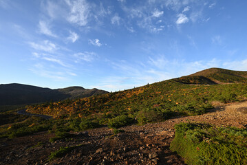 Zao mountain ridge, Miyagi, Yamagata, Japan