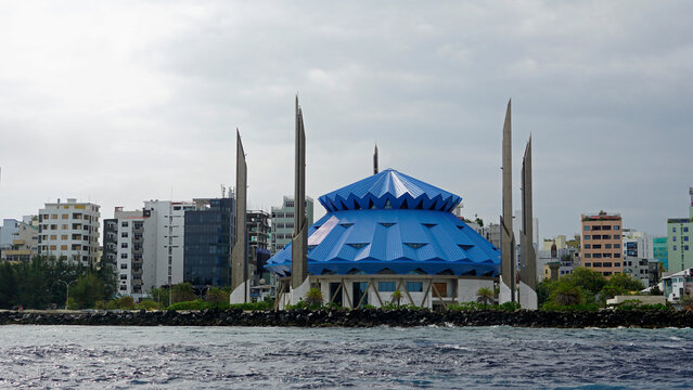 King salman mosque in male on the maldives