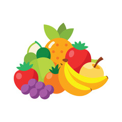 A colorful and delicious assortment of fresh and ripe fruits
