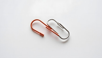 Connected Paperclips Abstract Image of Unity and Collaboration