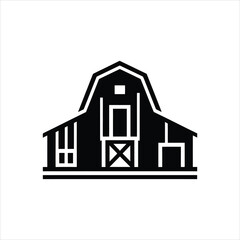 Barn icon, representing agriculture, farming, or rural architecture