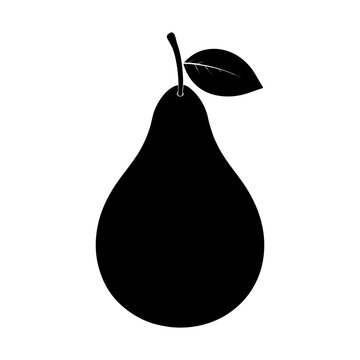 recommend clip art: Pear fruit simple graphic illustration design art silhouette