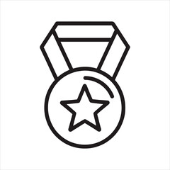 Award medal icon with star, representing achievement or recognition