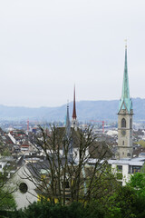 Fototapeta premium Zurich Switzerland Landmarks Buildings Holidays River 