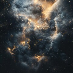 Obraz premium Space nebula swirl image