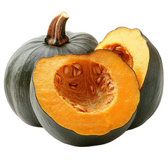 Buy fresh buttercup squash online whole and cut for sale healthy food diet on transparent background