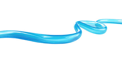Blue Light Trail Speed Lines with Motion Effect Isolated on Transparent Background
