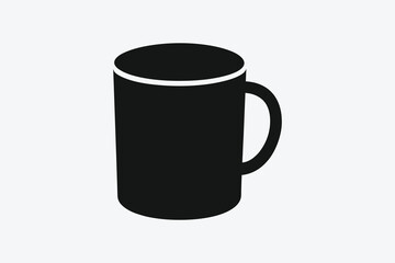 Black coffee cup silhouette