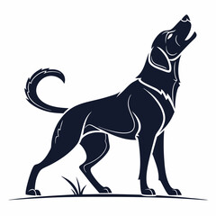 vector illustration of a dog