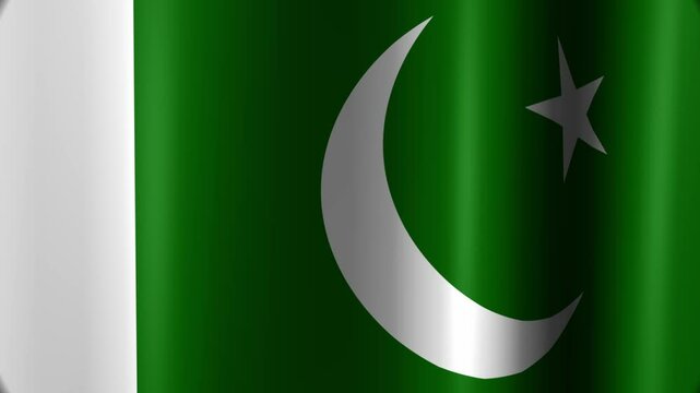 The national flag of Pakistan