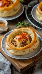 Delicious Pear and Blue Cheese Tarts Recipe, Easy Pear Tart, Savory Blue Cheese Tart, Gourmet Pear and Blue Cheese Appetizer, Mini Pear and Blue Cheese Tartlets for Party, Pear and Blue Cheese Tart 