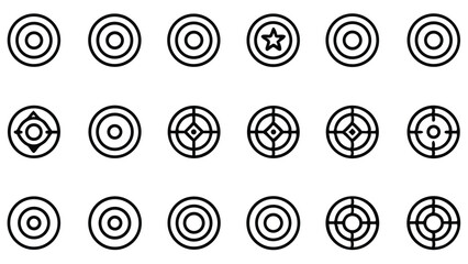 A vector circle design features a set of numbers with a prominent 50 percent discount icon, a colorful business symbol for a web button