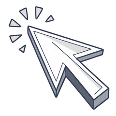 Fototapeta premium Edit Essential Cursor Animated 3d Icon