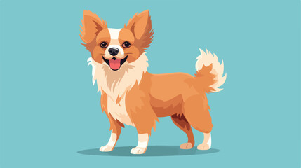 Adorable Tiny Dog - Isolated Small Wild Animal on Colored Background