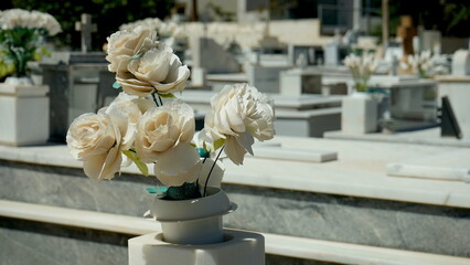 griechisch orthodoxer Friedhof auf Kreta