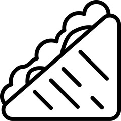 sandwich icon related with food delivery service and combines elements related to food and transportation.