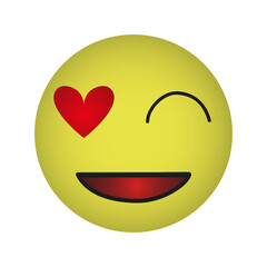 Cool emoticons on a white background