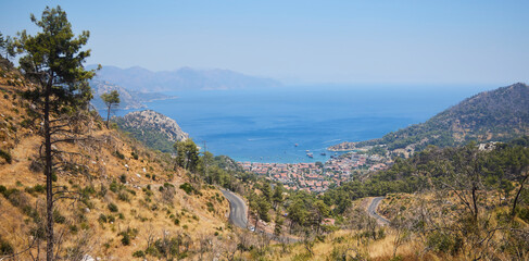 Turunc, Turkey, Marmaris region. View of the settlement from a high point