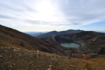 Zao mountain ridge, Miyagi, Yamagata, Japan