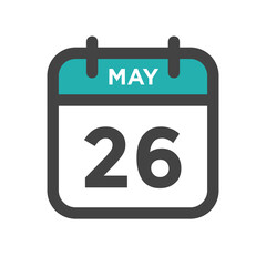 May 26 Calendar Day or Calender Date Deadline or Appointment