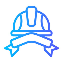 construction safety helmet icon