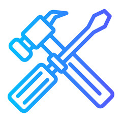 hammer and screwdriver icon