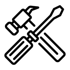 hammer and screwdriver icon