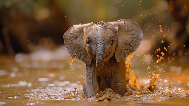 **Baby Elephant Playing In Mud Under Soft Glowing Light, Joyful Safari Moment --Ar 16:9 --S 998 --V 6.0 --Style Raw** - @Darya (Relaxed) -# Create, Explore, And Organize On [Midjourney.Com](<Https://M
