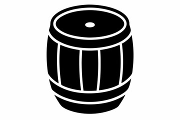 Barrel Drum Silhouette Vector Design