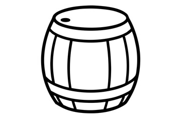 Barrel Drum Line Art Vector Design
