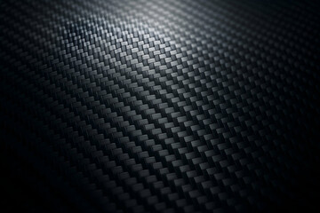 Close-up of sleek carbon fiber texture.