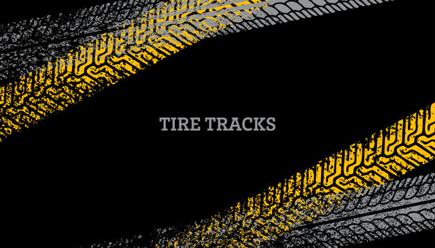Automotive vehicle tire mark background