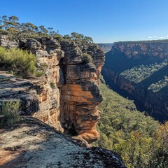 grand canyon national park, view from the cliff, view from the height of the grand canyon