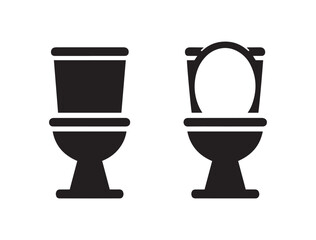Toilet Graphics – Modern WC Icons in Black and White
