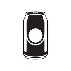 Minimalist Drink Can Icons — Clean Lines and Simple Graphics
