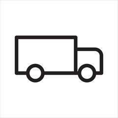 Fast delivery truck icon. Fast shipping. Design for website and mobile apps. Vector illustration.